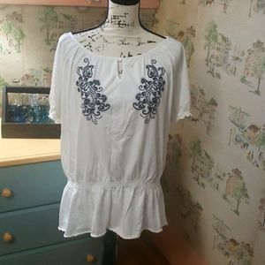 BOHO Peasant Style Top